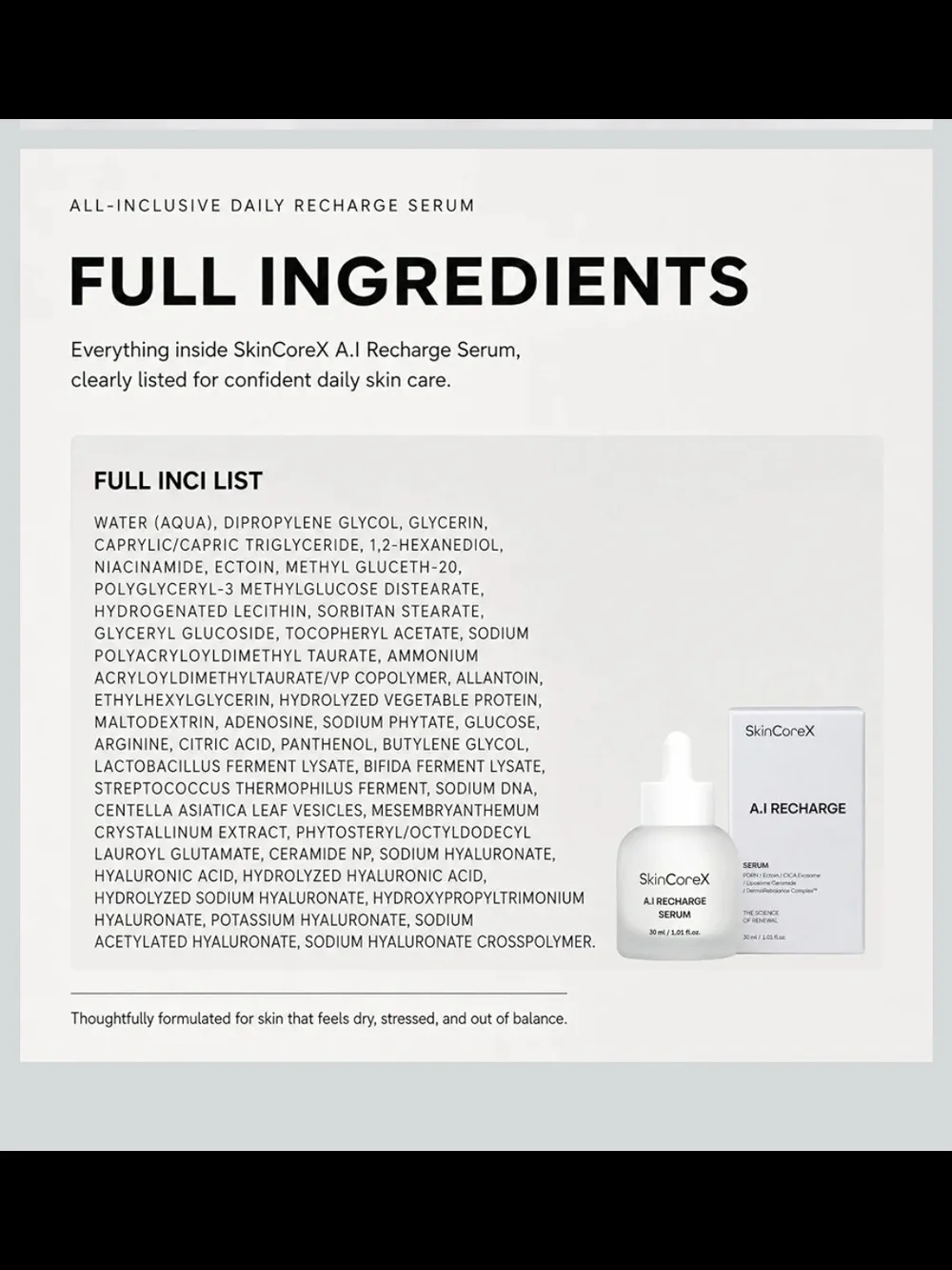 A.I Recharge Serum – White